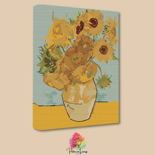 Kit de Lienzo para pintar por números - Los Girasoles Vincent Van Gogh