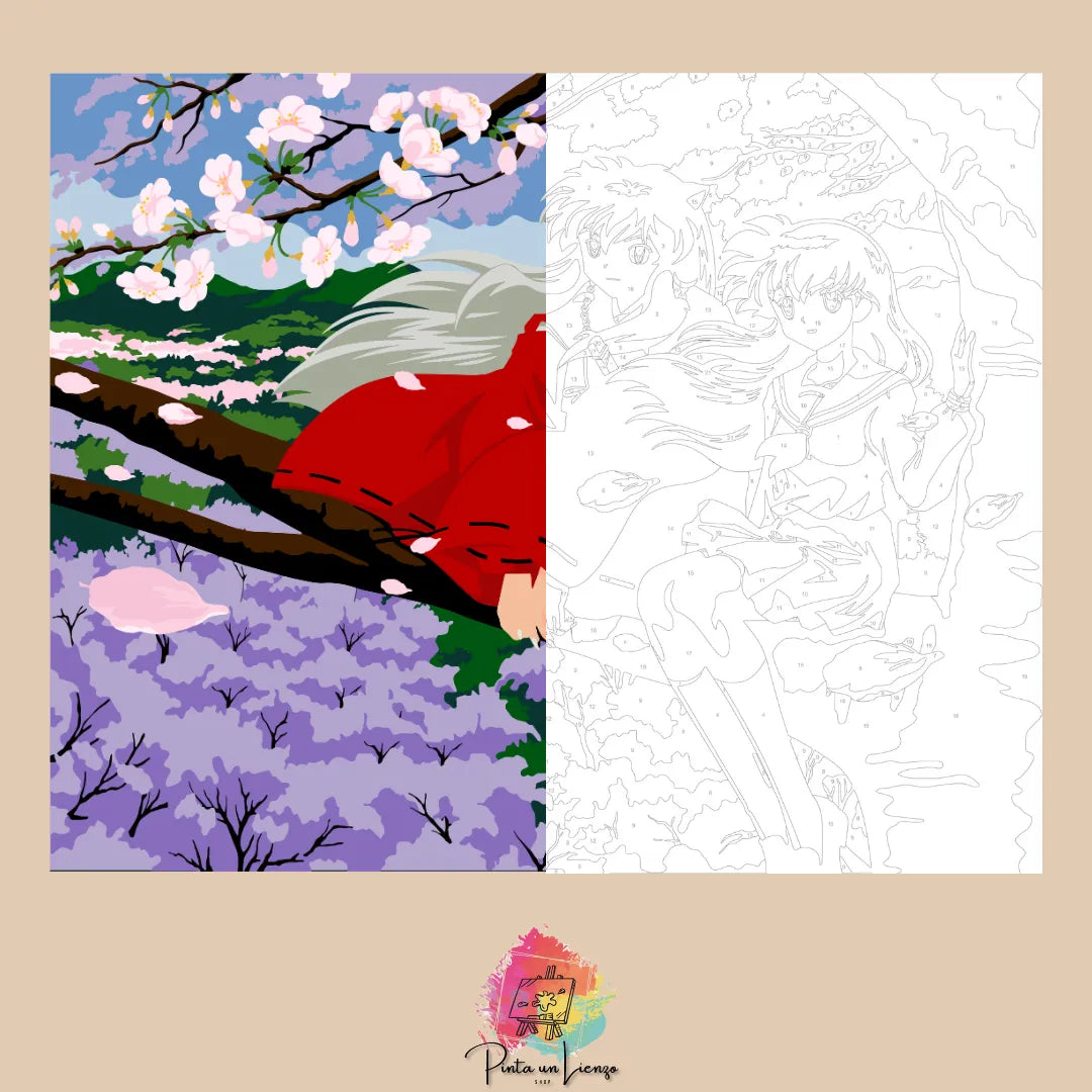 Kit para pintar por números - Inuyasha