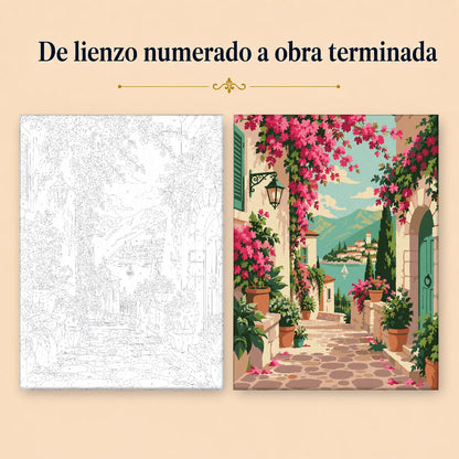 Kit para pintar por números - Jardín Mediterraneo