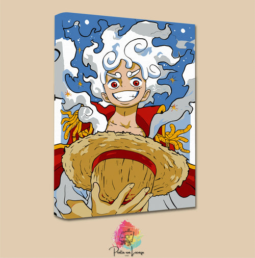 Kit para pintar por números - Luffy Gear 5