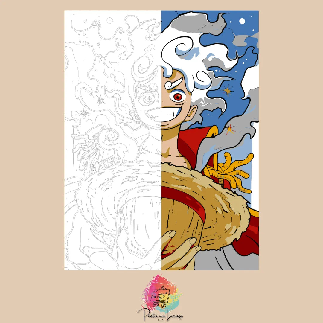 Kit para pintar por números - Luffy Gear 5