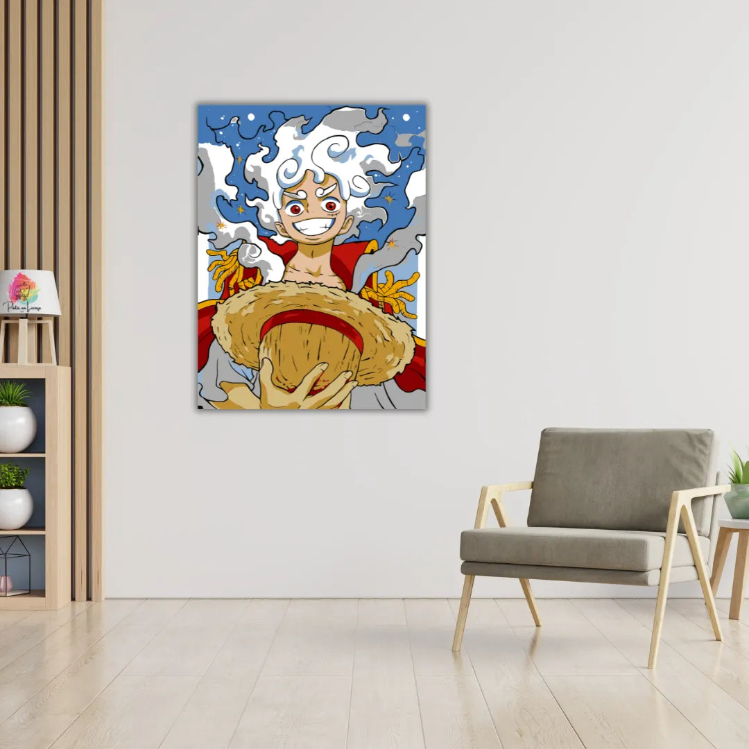 Kit para pintar por números - Luffy Gear 5