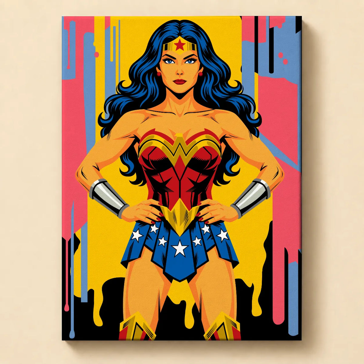 Kit de Lienzo para pintar por números - La Mujer Maravilla