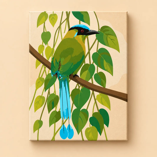 Kit para pintar por números - Pájaro Barranquero