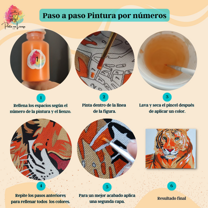 Kit pinta por números - Arbol colorido