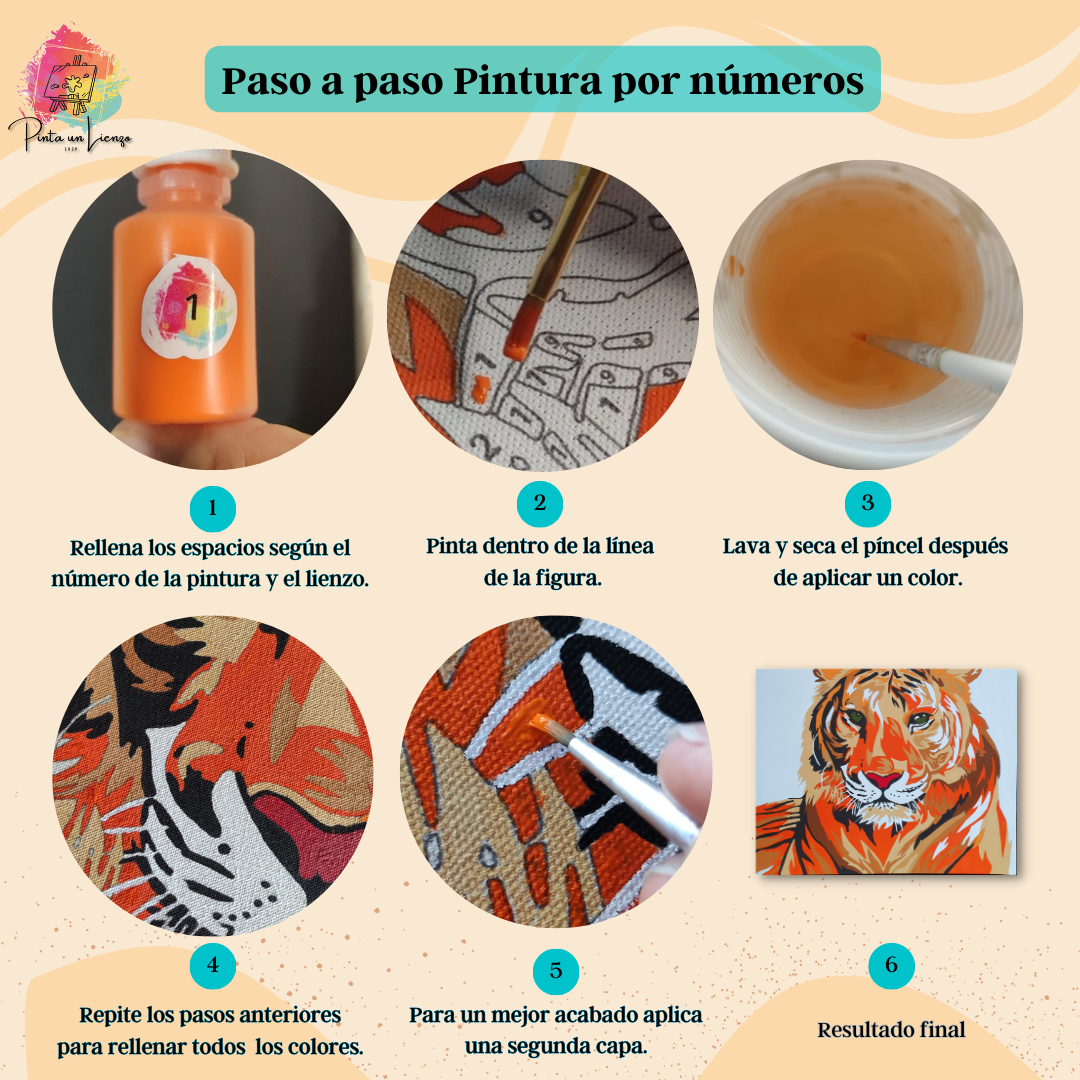 Kit pinta por números - Buda Colorido