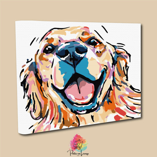 Kit para pintar por números - Pintura perro