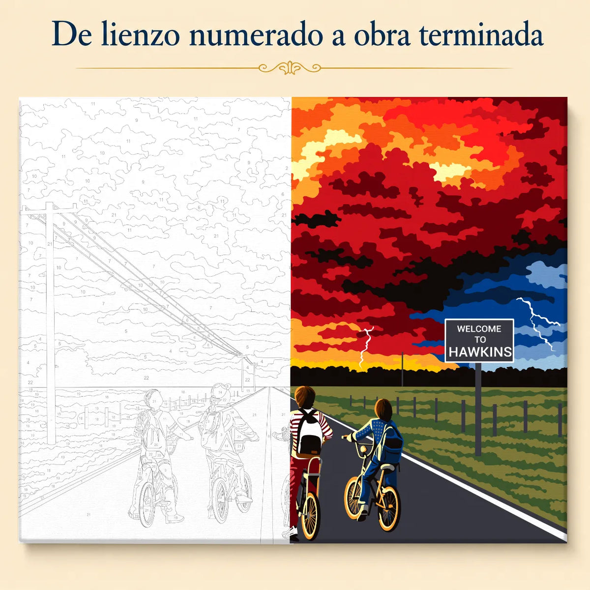 Kit para pintar por números - Stranger Things
