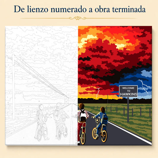 Kit para pintar por números - Stranger Things