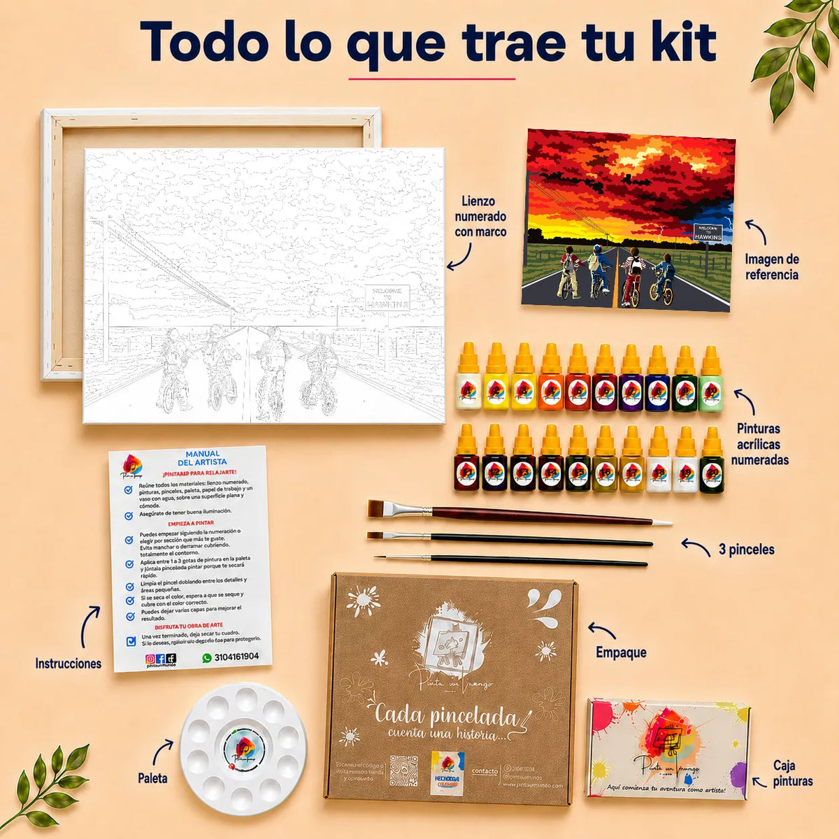 Kit para pintar por números - Stranger Things
