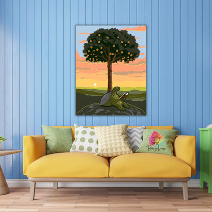 Kit para pintar por números - Tortuga bajo el arbol