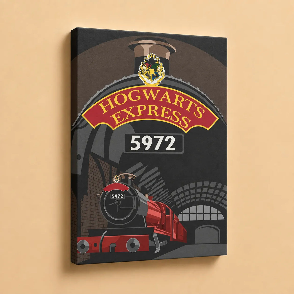 Kit de Lienzo para pintar por números - Tren Hogwarts Express Harry Potter