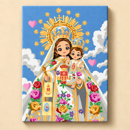 Kit pinta por números - Virgen de la Misericordia