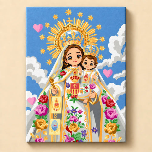 Kit pinta por números - Virgen de la Misericordia