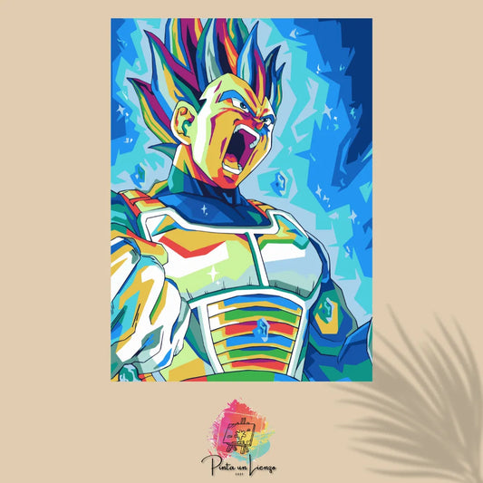 Kit de Lienzo para pintar por números - Vegeta