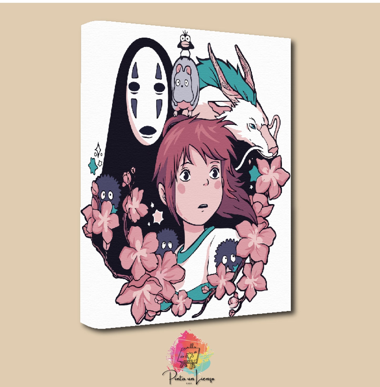 Kit para pintar por números - Viaje de chihiro