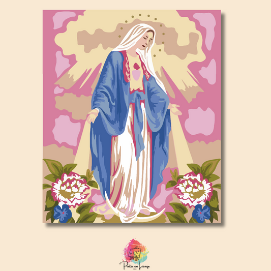 Kit pinta por números - Virgen María