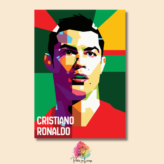 Kit para pintar por números - Cristiano Ronaldo