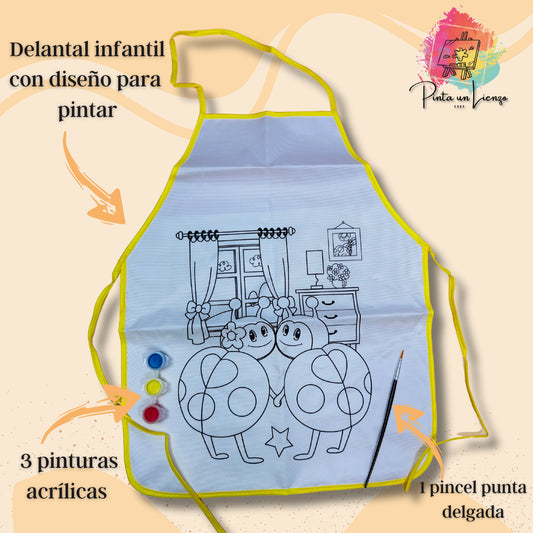 Delantal infantil para pintar