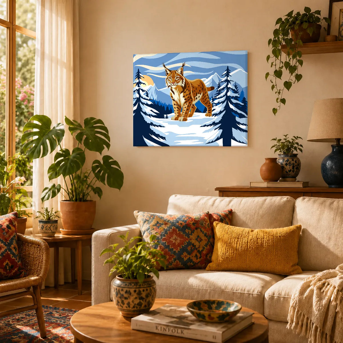 Kit de Lienzo para Pintar por Números - Lince