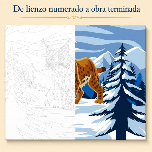 Kit de Lienzo para Pintar por Números - Lince