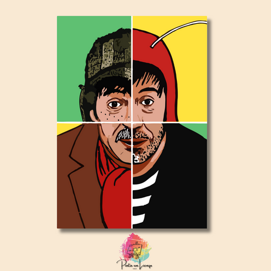 Kit para pintar por números - Roberto Gomez personajes El Chavo