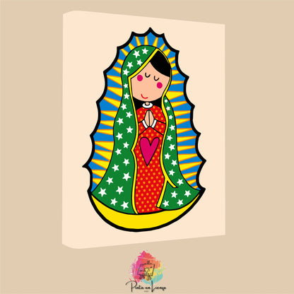 Kit para pintar por números - Virgen de guadalupe animada